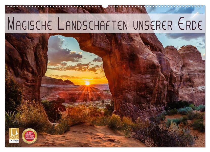 Magische Landschaften unserer Erde (Wandkalender 2026 DIN A2 quer) CALVENDO Monatskalender