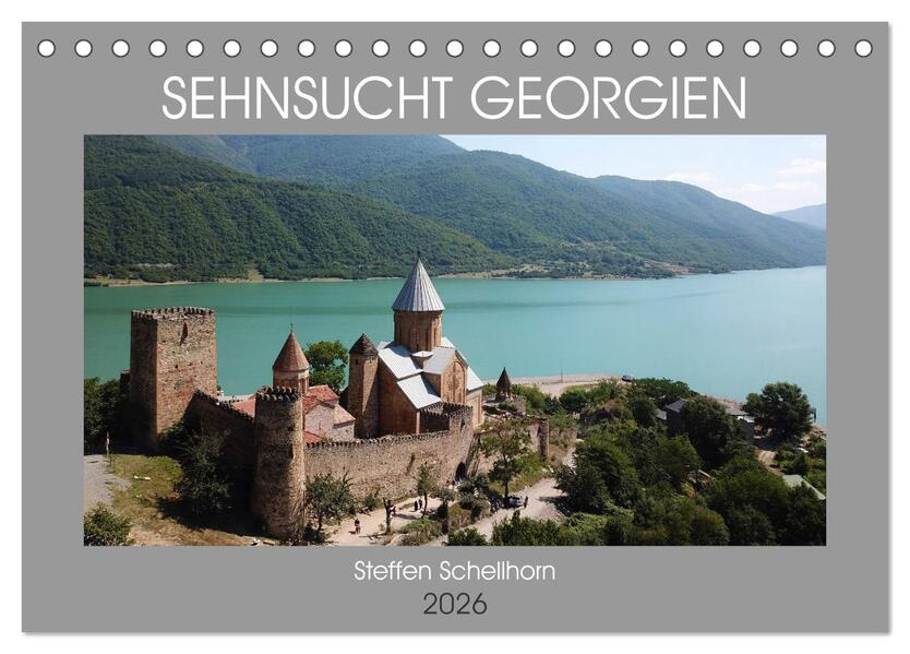 Sehnsucht Georgien (Tischkalender 2026 DIN A5 quer) CALVENDO Monatskalender