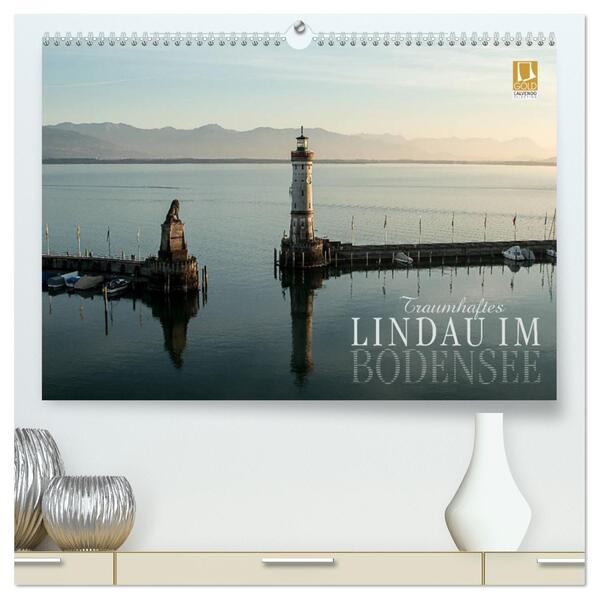 Traumhaftes Lindau im Bodensee (hochwertiger Premium Wandkalender 2026 DIN A2 quer) Kunstdruck in Hochglanz