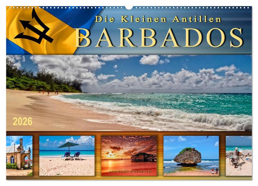 Die kleinen Antillen - Barbados (Wandkalender 2026 DIN A2 quer) CALVENDO Monatskalender