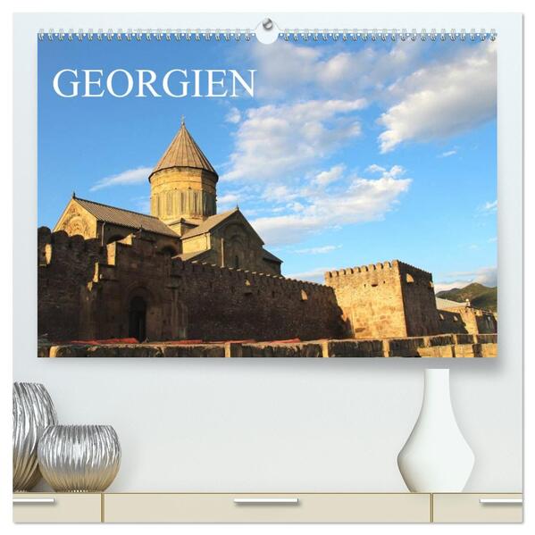 Georgien (hochwertiger Premium Wandkalender 2026 DIN A2 quer) Kunstdruck in Hochglanz