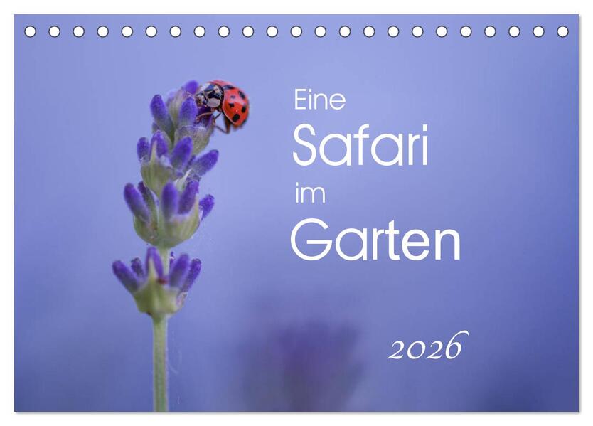 Eine Safari im Garten (Tischkalender 2026 DIN A5 quer) CALVENDO Monatskalender