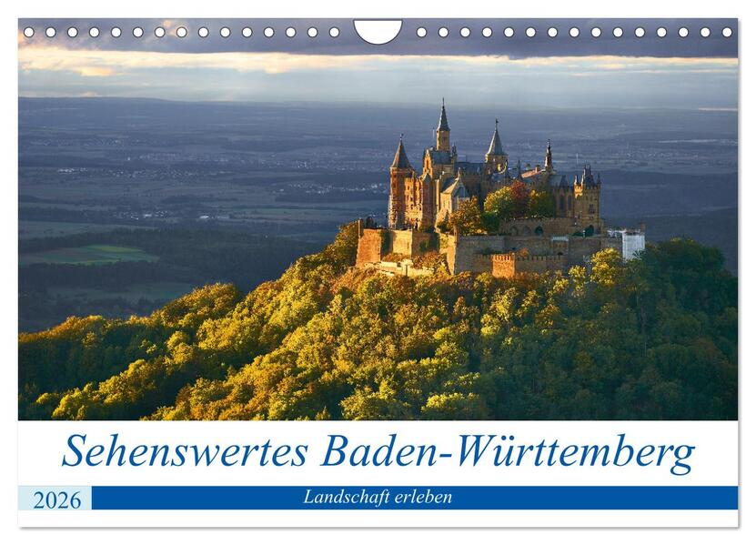 Sehenswertes Baden-Württemberg (Wandkalender 2026 DIN A4 quer) CALVENDO Monatskalender