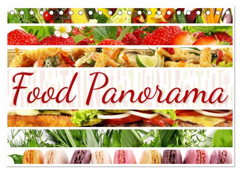 Food Panorama - Küchenkalender 2026 (Tischkalender 2026 DIN A5 quer) CALVENDO Monatskalender