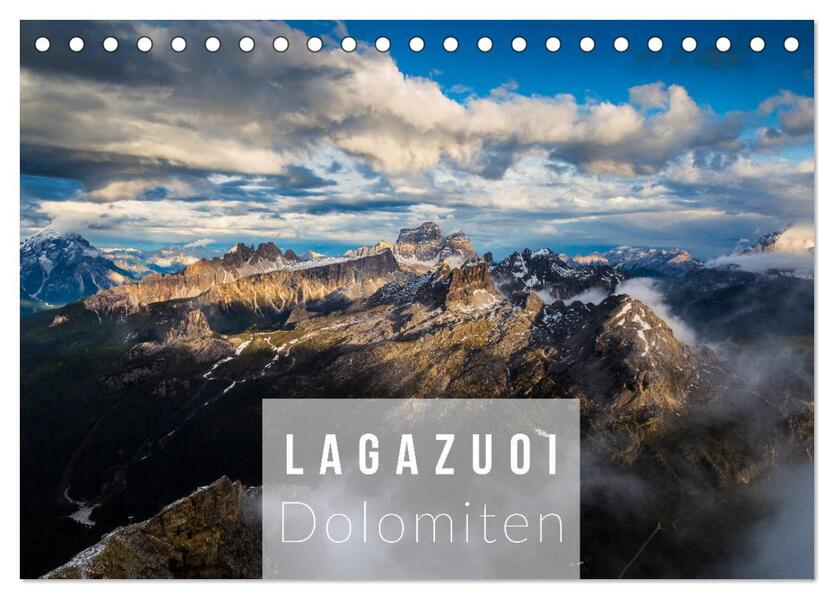 Lagazuoi Dolomiten (Tischkalender 2026 DIN A5 quer) CALVENDO Monatskalender