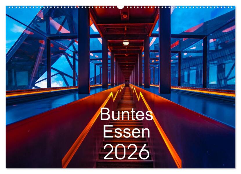 Buntes Essen 2026 (Wandkalender 2026 DIN A2 quer) CALVENDO Monatskalender