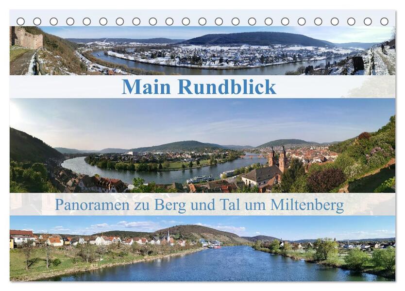 Main Rundblick (Tischkalender 2026 DIN A5 quer) CALVENDO Monatskalender