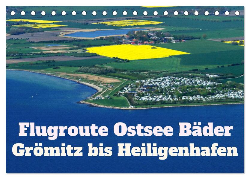 Flugroute Ostsee Bäder (Tischkalender 2026 DIN A5 quer) CALVENDO Monatskalender