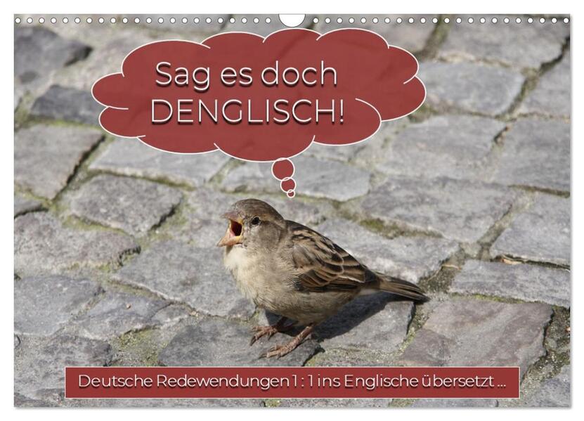 Sag es doch DENGLISCH (Wandkalender 2026 DIN A3 quer) CALVENDO Monatskalender