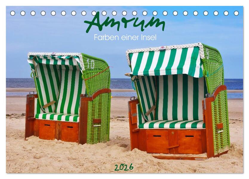 Amrum - Farben einer Insel (Tischkalender 2026 DIN A5 quer) CALVENDO Monatskalender