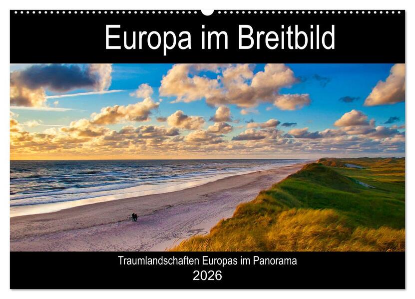 Europa im Breitbild (Wandkalender 2026 DIN A2 quer) CALVENDO Monatskalender