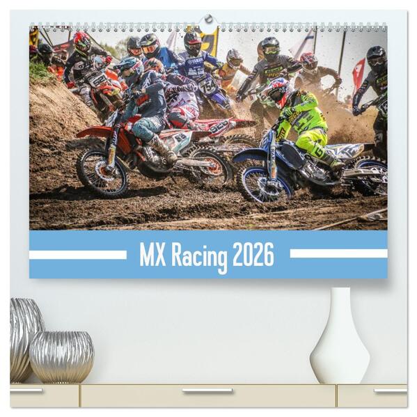 MX Racing 2026 (hochwertiger Premium Wandkalender 2026 DIN A2 quer) Kunstdruck in Hochglanz