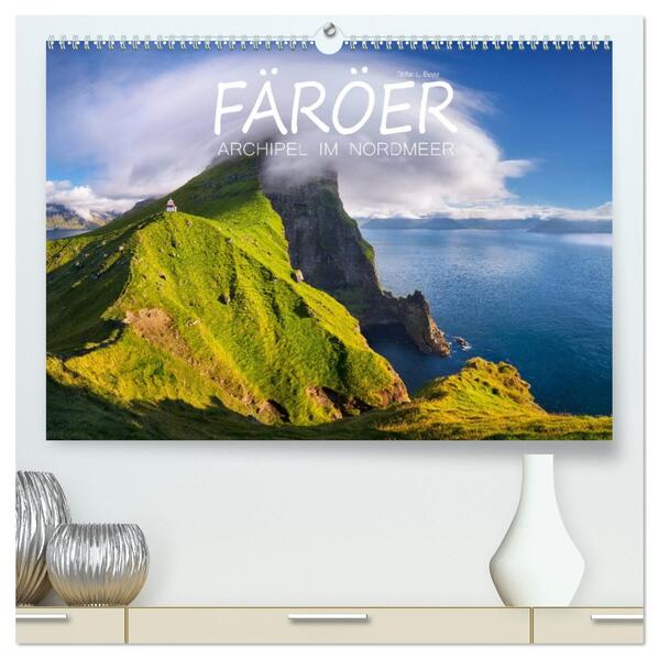 Färöer - Archipel im Nordmeer (hochwertiger Premium Wandkalender 2026 DIN A2 quer) Kunstdruck in Hochglanz