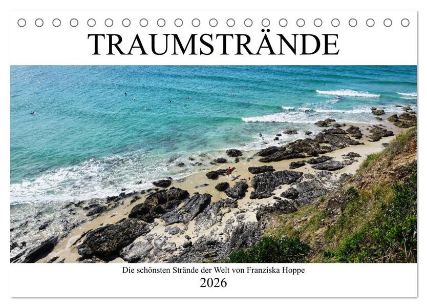 Traumstrände - die schönsten Strände der Welt (Tischkalender 2026 DIN A5 quer) CALVENDO Monatskalender