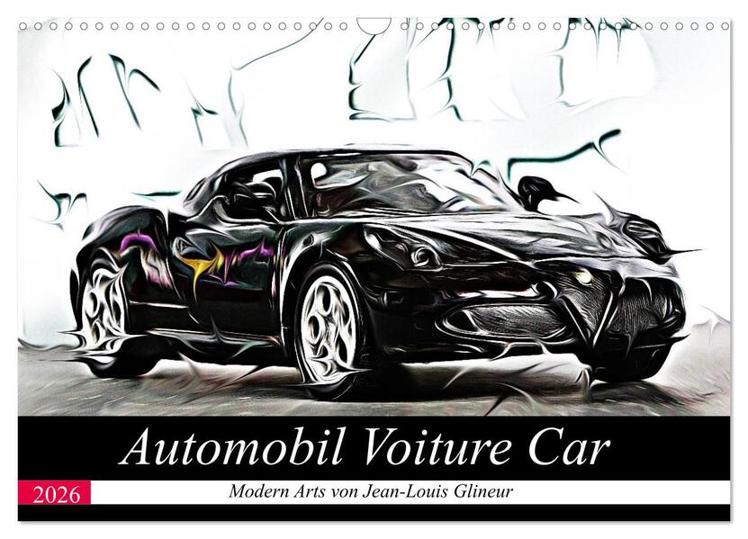 Automobil Voiture Car (Wandkalender 2026 DIN A3 quer) CALVENDO Monatskalender
