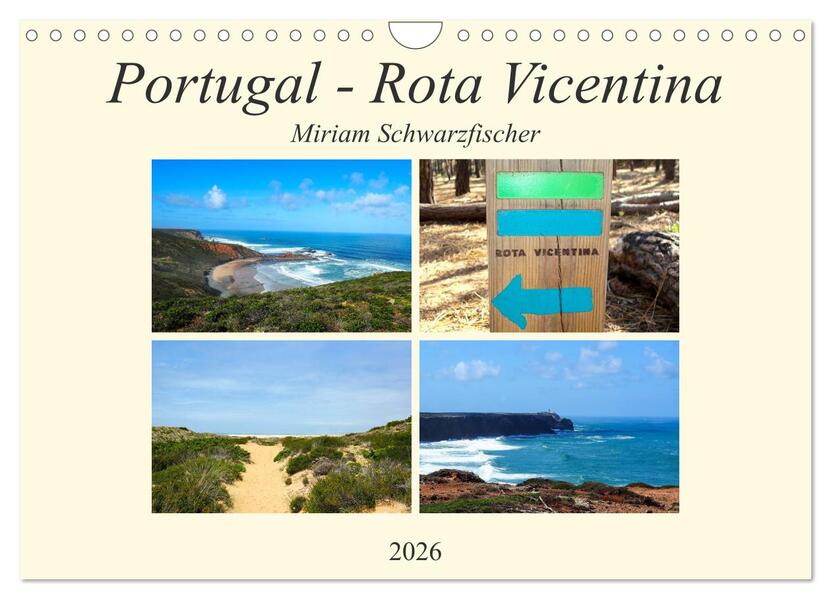 Portugal - Rota Vicentina (Wandkalender 2026 DIN A4 quer) CALVENDO Monatskalender