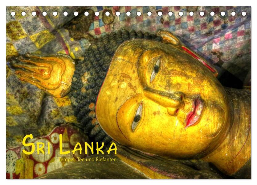 Sri Lanka - Tempel Tee und Elefanten (Tischkalender 2026 DIN A5 quer) CALVENDO Monatskalender