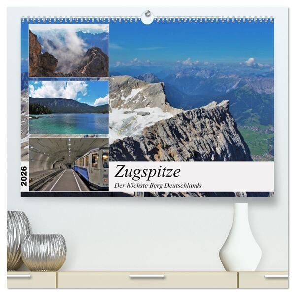 Zugspitze - Der höchste Berg Deutschlands (hochwertiger Premium Wandkalender 2026 DIN A2 quer) Kunstdruck in Hochglanz