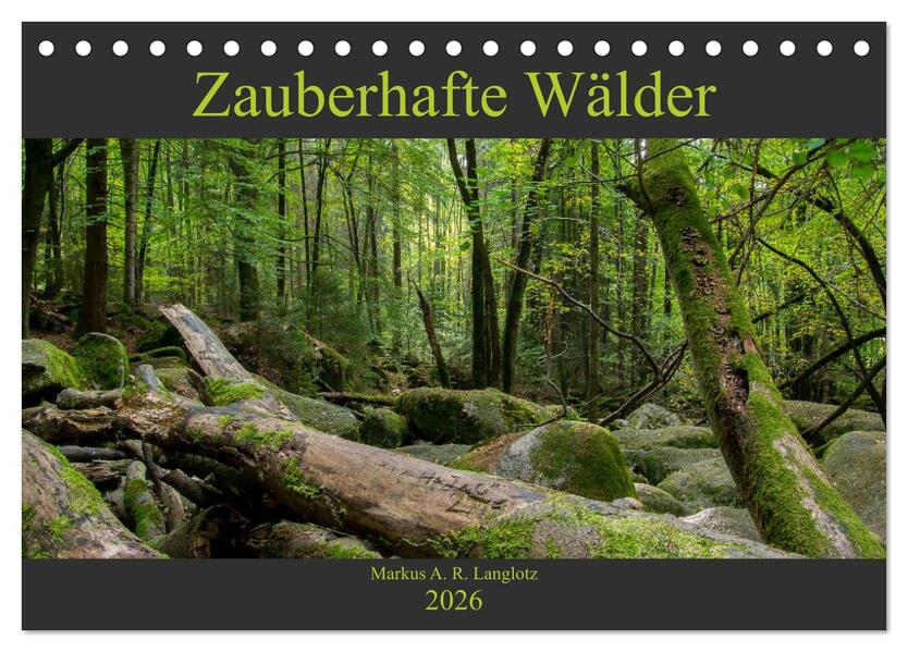 Zauberwelt Wald (Tischkalender 2026 DIN A5 quer) CALVENDO Monatskalender