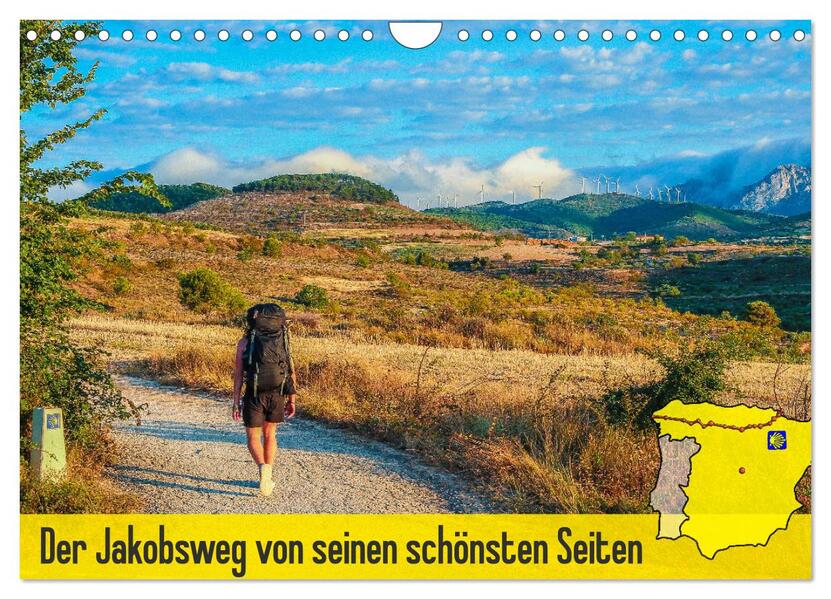 Der Jakobsweg von seinen schönsten Seiten! (Wandkalender 2026 DIN A4 quer) CALVENDO Monatskalender