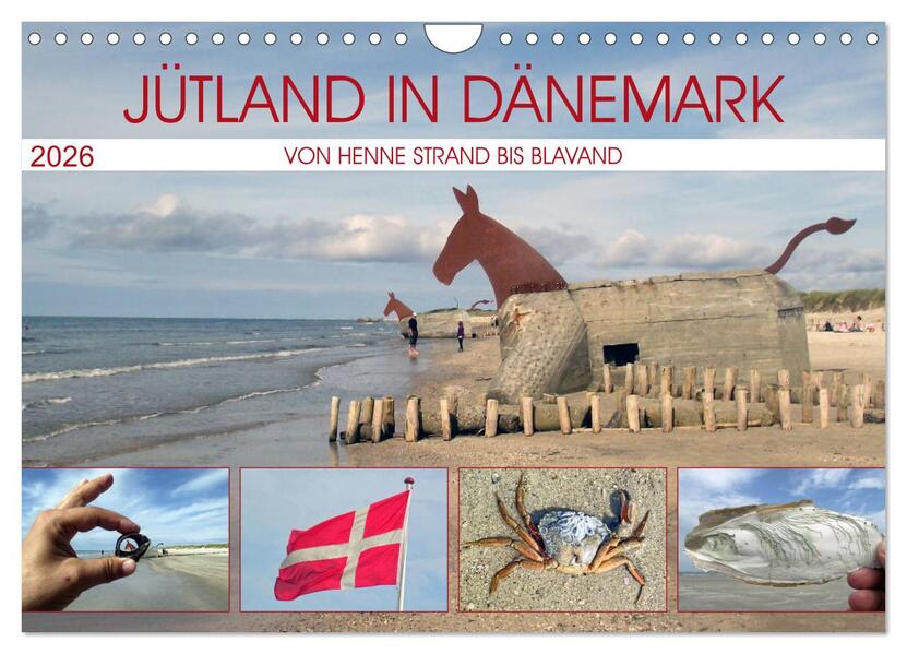 Jütland in Dänemark - Von Henne Strand bis Blavand (Wandkalender 2026 DIN A4 quer) CALVENDO Monatskalender
