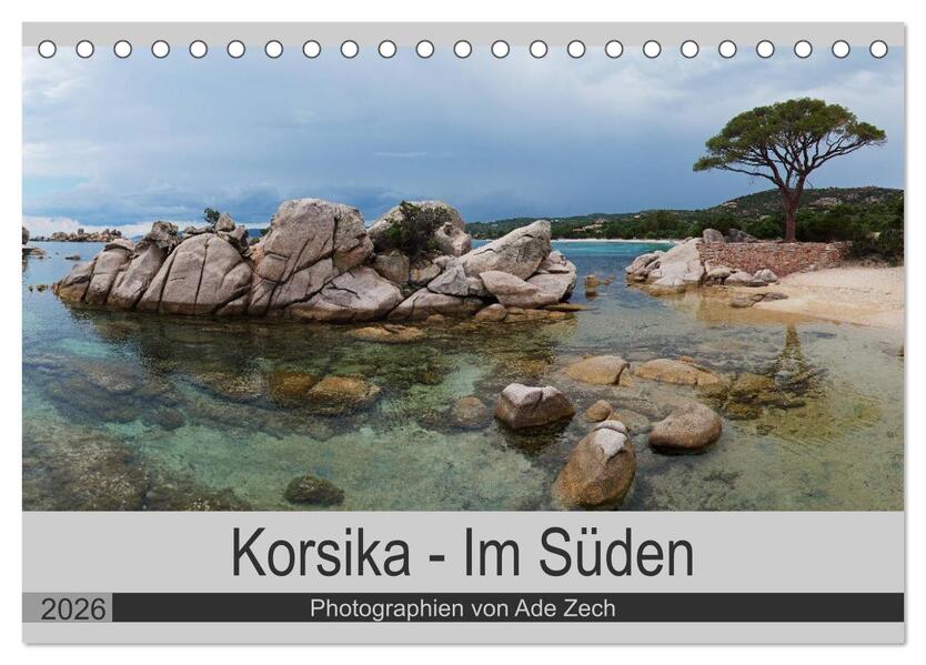 Korsika - Im Süden (Tischkalender 2026 DIN A5 quer) CALVENDO Monatskalender