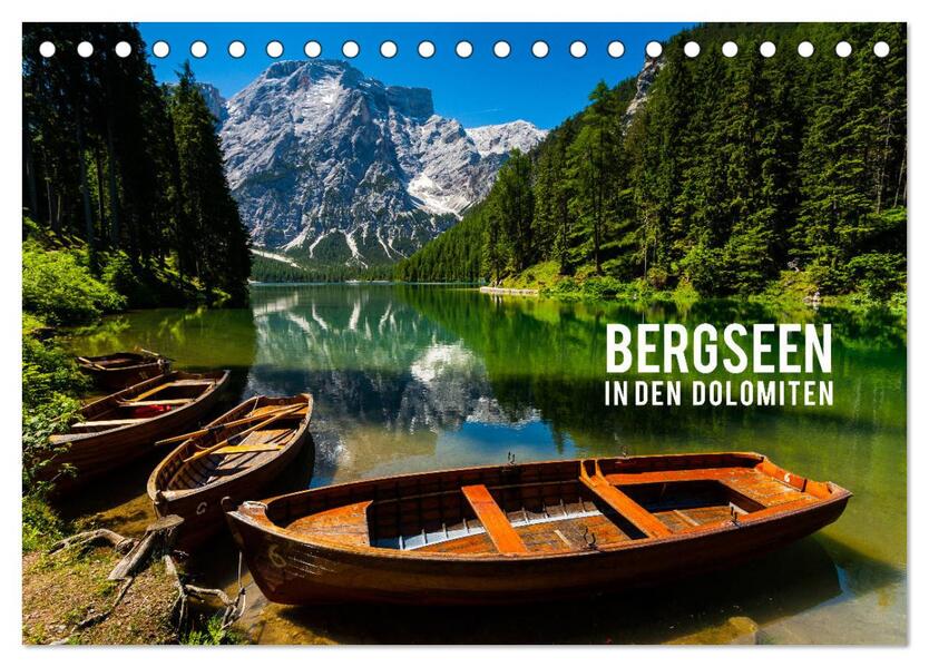 Bergseen in den Dolomiten (Tischkalender 2026 DIN A5 quer) CALVENDO Monatskalender