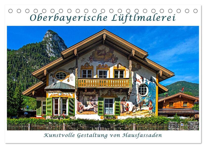 Oberbayerische Lüftlmalerei (Tischkalender 2026 DIN A5 quer) CALVENDO Monatskalender