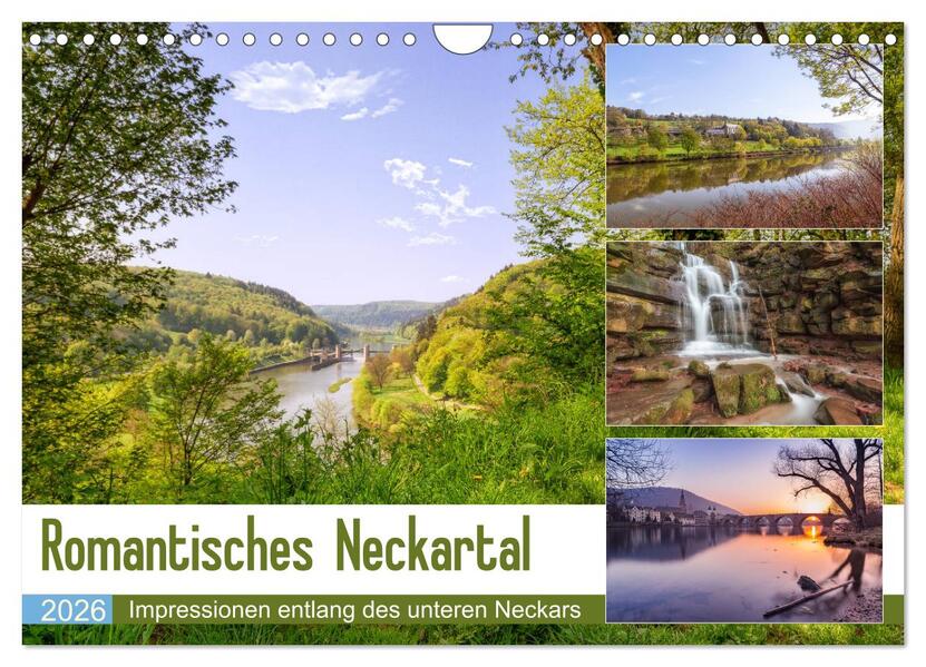 Romantisches Neckartal (Wandkalender 2026 DIN A4 quer) CALVENDO Monatskalender