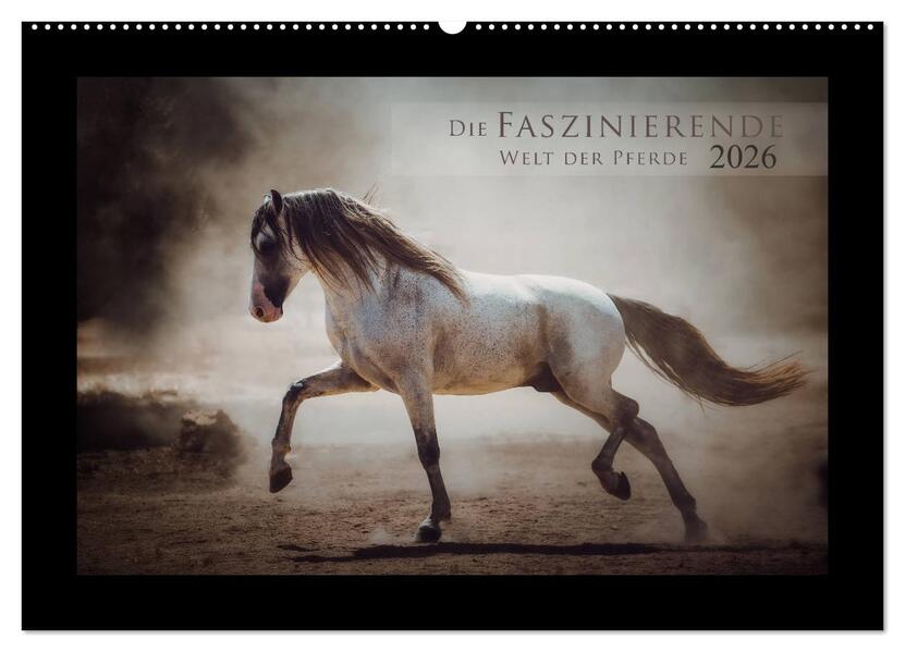 Die Faszinierende Welt der Pferde (Wandkalender 2026 DIN A2 quer) CALVENDO Monatskalender