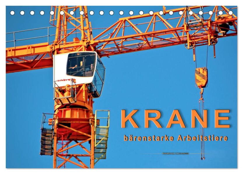 Krane - bärenstarke Arbeitstiere (Tischkalender 2026 DIN A5 quer) CALVENDO Monatskalender