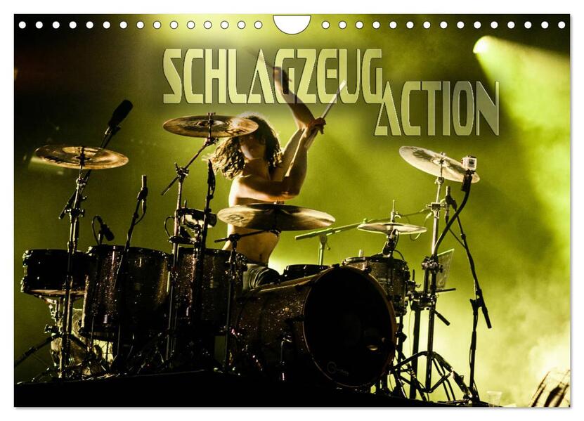 Schlagzeug Action (Wandkalender 2026 DIN A4 quer) CALVENDO Monatskalender