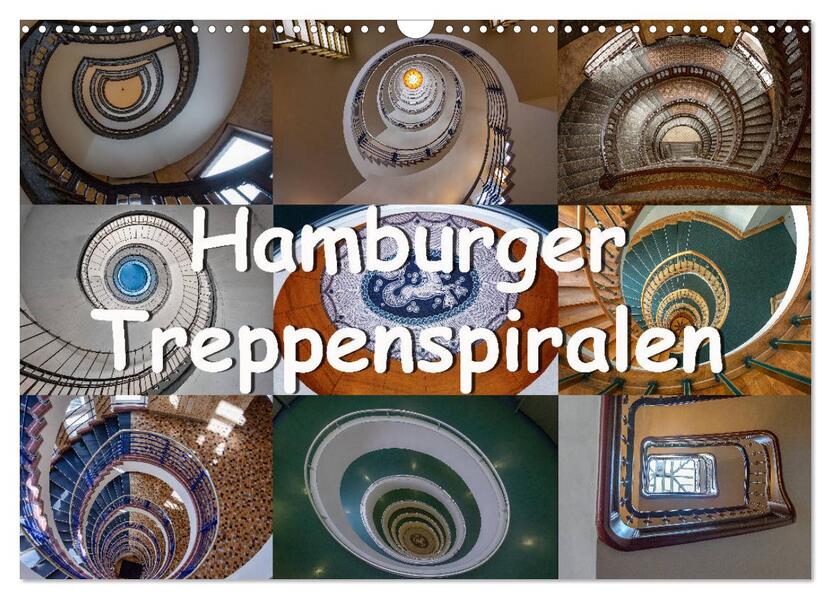 Hamburger Treppenspiralen (Wandkalender 2026 DIN A3 quer) CALVENDO Monatskalender