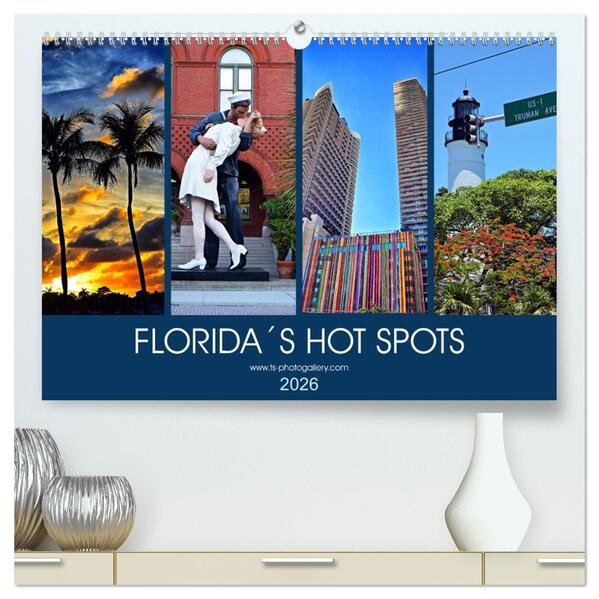 Florida Spots II (hochwertiger Premium Wandkalender 2026 DIN A2 quer) Kunstdruck in Hochglanz