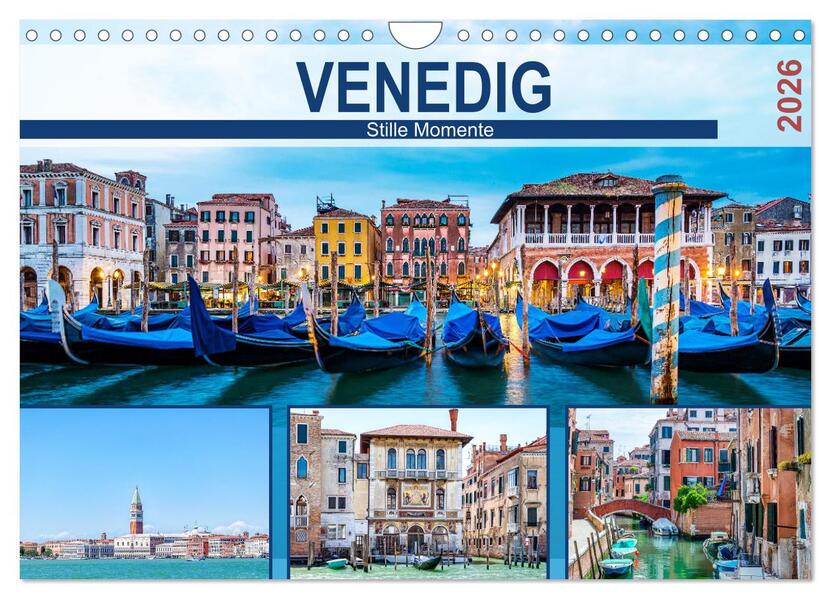 Venedig - Stille Momente (Wandkalender 2026 DIN A4 quer) CALVENDO Monatskalender