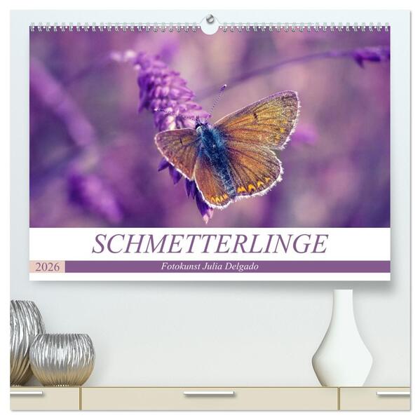 Schmetterlinge im Fokus (hochwertiger Premium Wandkalender 2026 DIN A2 quer) Kunstdruck in Hochglanz