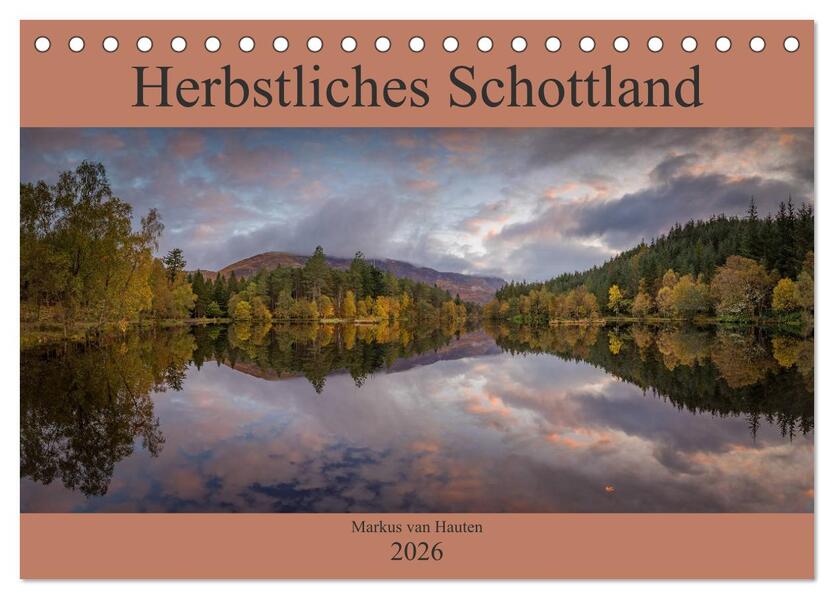 Herbstliches Schottland (Tischkalender 2026 DIN A5 quer) CALVENDO Monatskalender