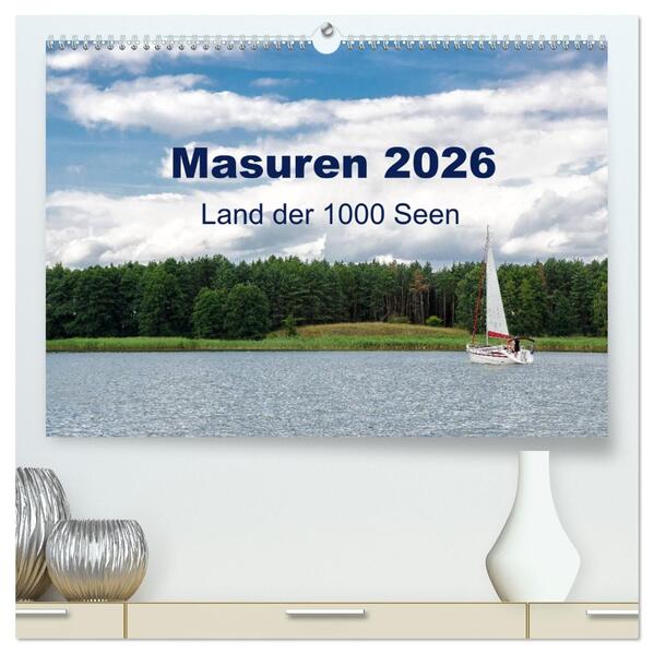 Masuren 2026 - Land der 1000 Seen (hochwertiger Premium Wandkalender 2026 DIN A2 quer) Kunstdruck in Hochglanz