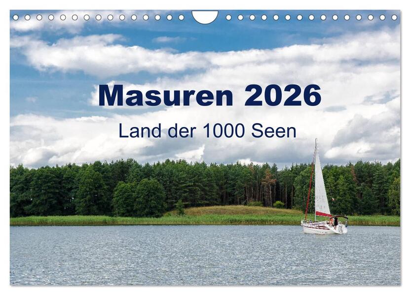 Masuren 2026 - Land der 1000 Seen (Wandkalender 2026 DIN A4 quer) CALVENDO Monatskalender