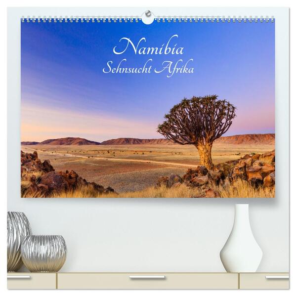 Namibia - Sehnsucht Afrika (hochwertiger Premium Wandkalender 2026 DIN A2 quer) Kunstdruck in Hochglanz