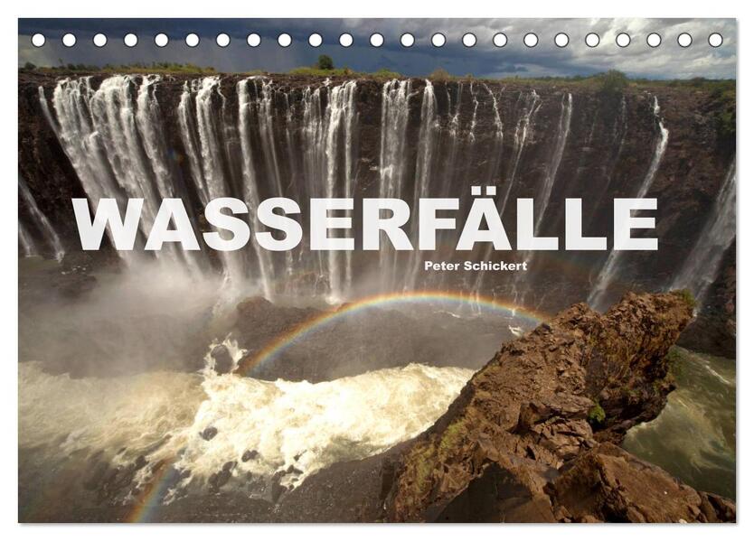 Wasserfälle (Tischkalender 2026 DIN A5 quer) CALVENDO Monatskalender