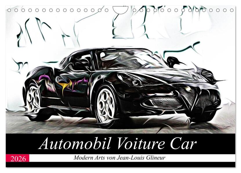 Automobil Voiture Car (Wandkalender 2026 DIN A4 quer) CALVENDO Monatskalender