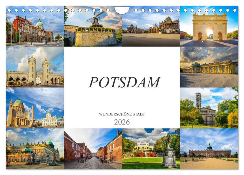Potsdam Wunderschöne Stadt (Wandkalender 2026 DIN A4 quer) CALVENDO Monatskalender