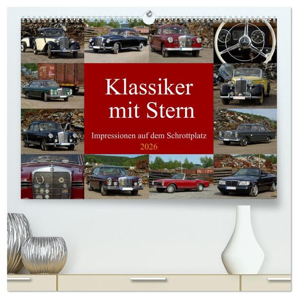 Klassiker mit Stern (hochwertiger Premium Wandkalender 2026 DIN A2 quer) Kunstdruck in Hochglanz