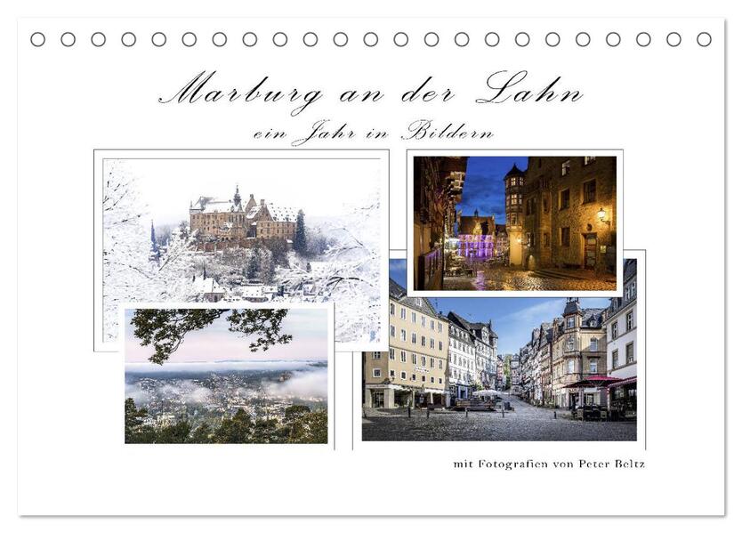 Marburg an der Lahn - ein Jahr in Bildern (Tischkalender 2026 DIN A5 quer) CALVENDO Monatskalender