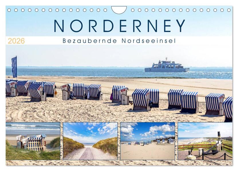 NORDERNEY Bezaubernde Nordseeinsel (Wandkalender 2026 DIN A4 quer) CALVENDO Monatskalender