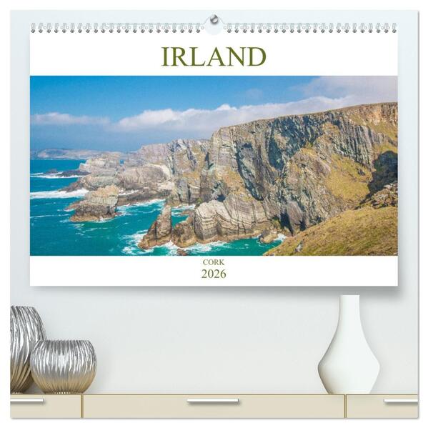 Irland - Cork (hochwertiger Premium Wandkalender 2026 DIN A2 quer) Kunstdruck in Hochglanz