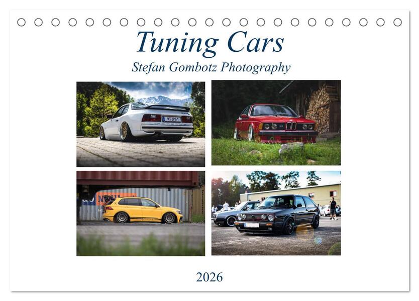 Tuning Cars (Tischkalender 2026 DIN A5 quer) CALVENDO Monatskalender