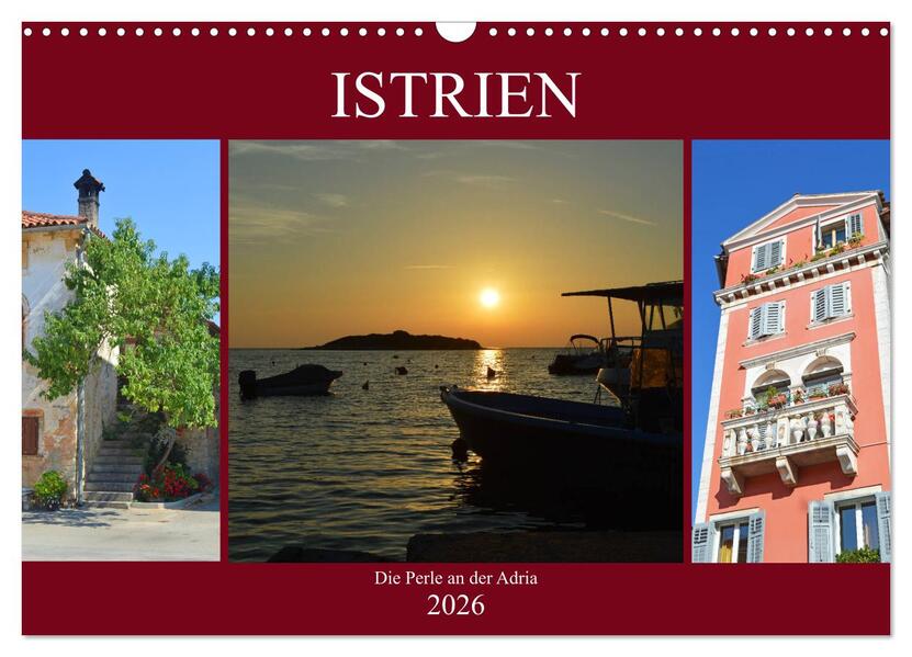 Istrien - Die Perle an der Adria (Wandkalender 2026 DIN A3 quer) CALVENDO Monatskalender