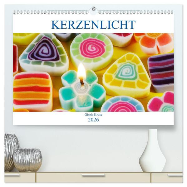 Kerzenlicht (hochwertiger Premium Wandkalender 2026 DIN A2 quer) Kunstdruck in Hochglanz